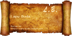 Lapu Buda névjegykártya